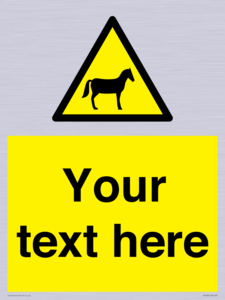 Custom warning horses